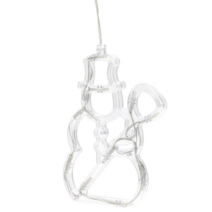 Aigostar - LED kalėdinė dekoracija 10xLED/3xAAA sniego senis 20,5 cm