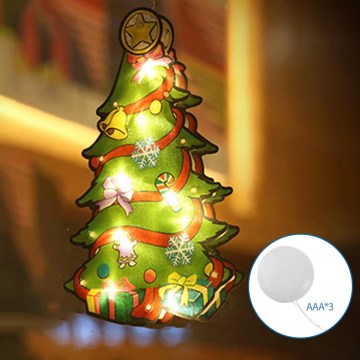 Aigostar - LED kalėdinė dekoracija LED/3xAAA medis 15cm