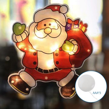 Aigostar - LED kalėdinė dekoracija LED/3xAAA Santa 20cm