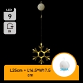 Aigostar - LED kalėdinė dekoracija LED/3xAAA šilta balta snaigė 19cm
