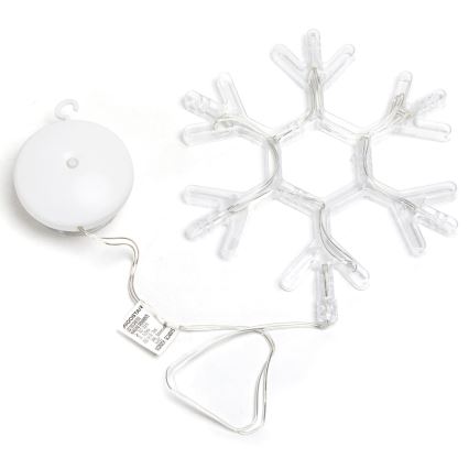 Aigostar - LED kalėdinė dekoracija LED/3xAAA šilta balta snaigė 19cm