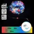Aigostar - LED Kalėdinė girlianda 100xLED/3xAA 10,3m daugiaspalvė