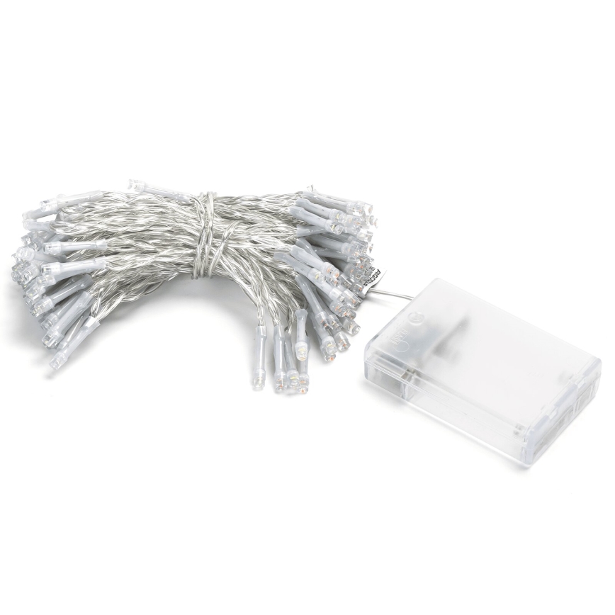 Aigostar - LED Kalėdinė girlianda 100xLED/3xAA 10,3m daugiaspalvė