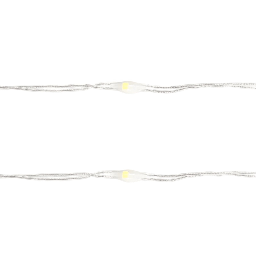Aigostar - LED kalėdinė girlianda 100xLED/3xAA 10,3m šalta balta
