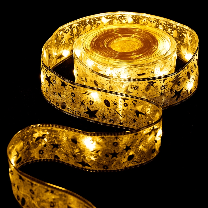 Aigostar - LED kalėdinė girlianda 100xLED/3xAA 10 m šilta balta auksinė