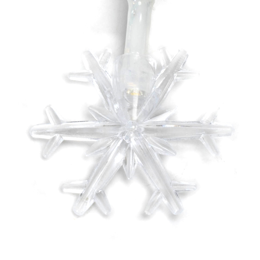 Aigostar - LED Kalėdinė girlianda 10xLED/3xAA 1,5m šilta balta snaigės