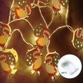 Aigostar - LED Kalėdinė girlianda 20 LED / 3 x AA, 3 m, šilta balta, Kalėdų senelis