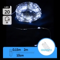 Aigostar - LED Kalėdinė girlianda 20xLED/2x3V 2m šaltai balta