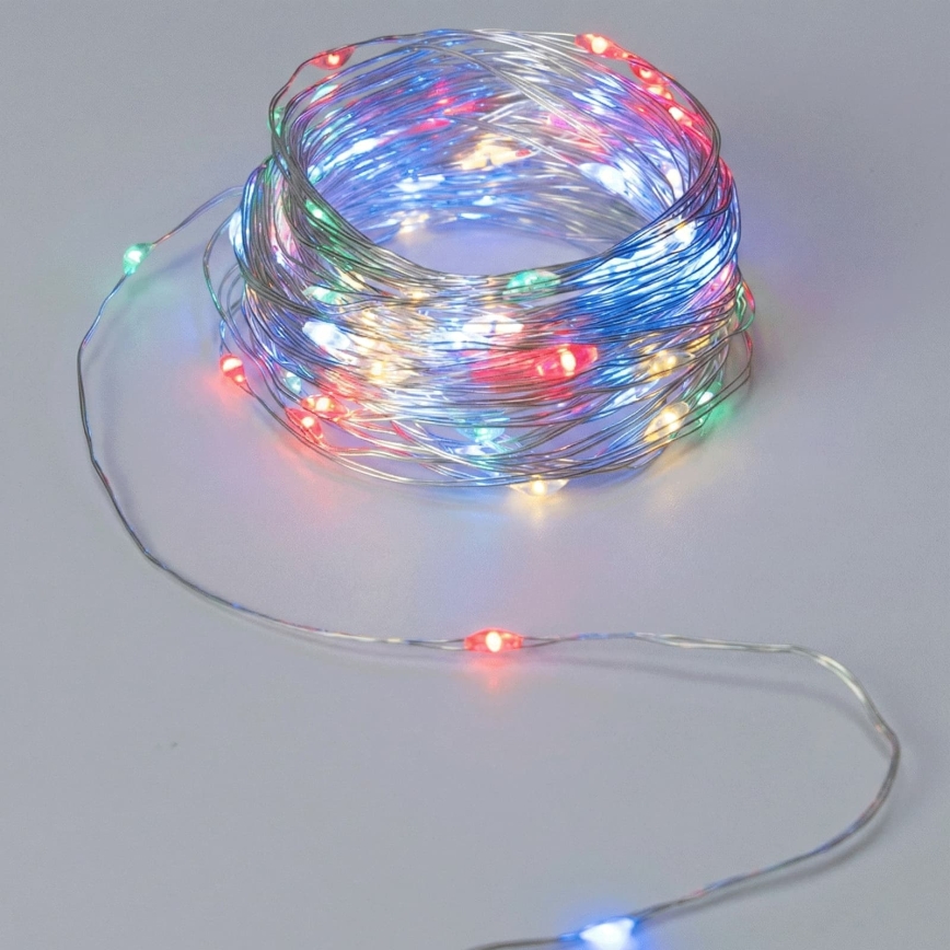 Aigostar - LED Kalėdinė girlianda 20xLED/2xCR2032 2m daugiaspalvė