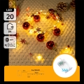 Aigostar - LED Kalėdinė girlianda 20xLED/3xAA 2 m šiltai balta