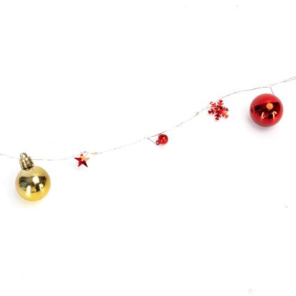 Aigostar - LED Kalėdinė girlianda 20xLED/3xAA, 2 m, šiltai balta