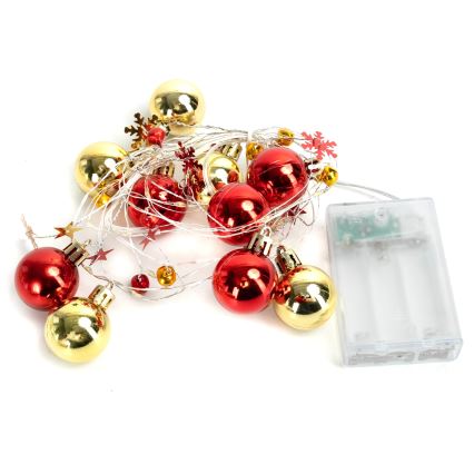 Aigostar - LED Kalėdinė girlianda 20xLED/3xAA, 2 m, šiltai balta