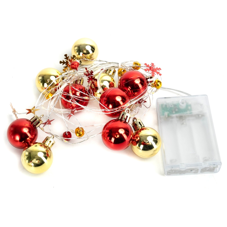 Aigostar - LED Kalėdinė girlianda 20xLED/3xAA, 2 m, šiltai balta