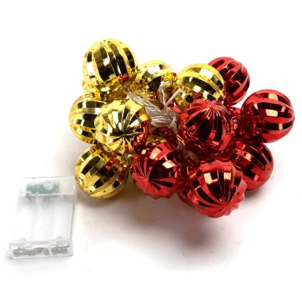 Aigostar - LED Kalėdinė girlianda 20xLED/3xAA 2 m šilta balta