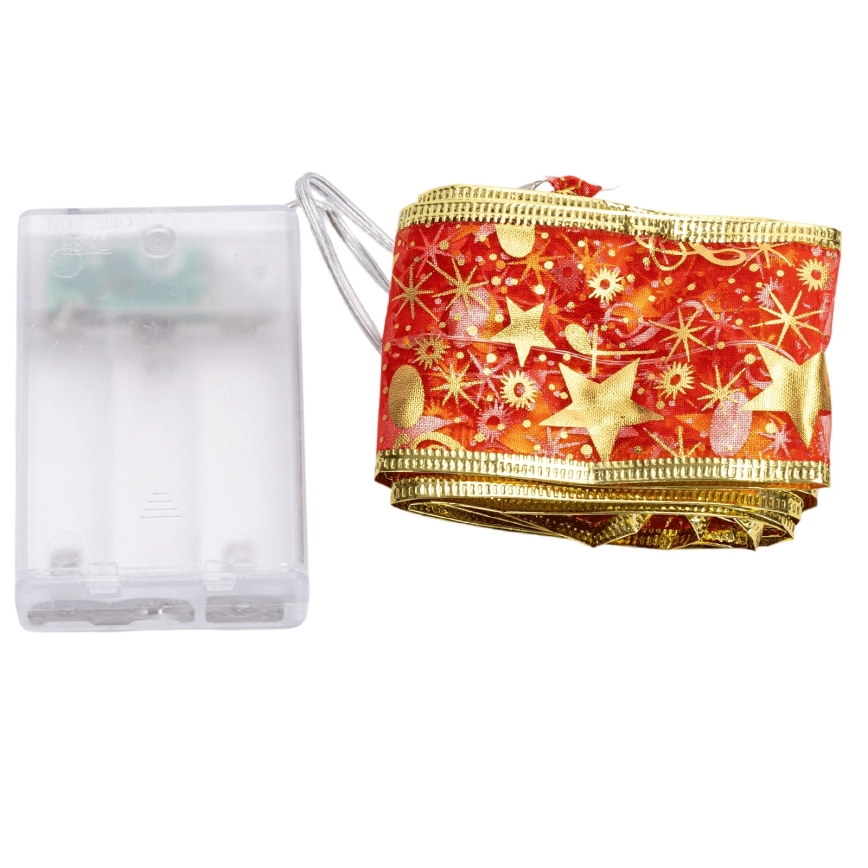 Aigostar - LED Kalėdinė girlianda 20xLED/3xAA 2 m šilta balta raudona