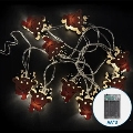 Aigostar - LED kalėdinė girlianda 20xLED/3xAA 3m šiltai balta elnias