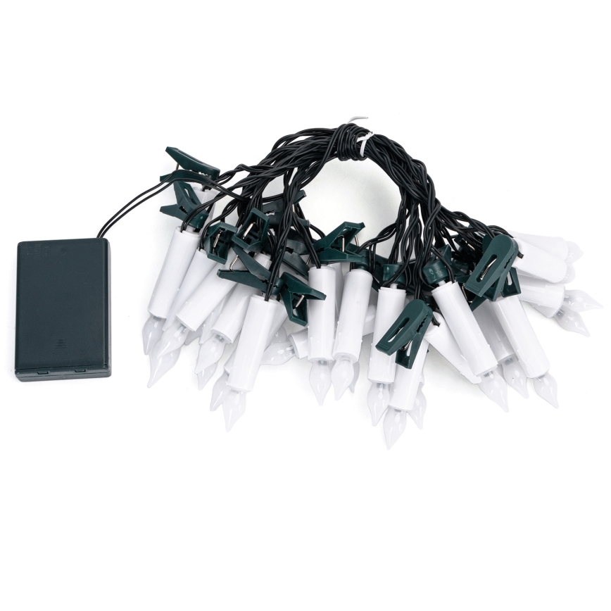 Aigostar - LED Kalėdinė girlianda 25xLED/3xAA 5 m šiltai balta