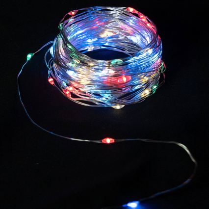 Aigostar - LED Kalėdinė girlianda 40xLED/2x3V 4m daugiaspalvė