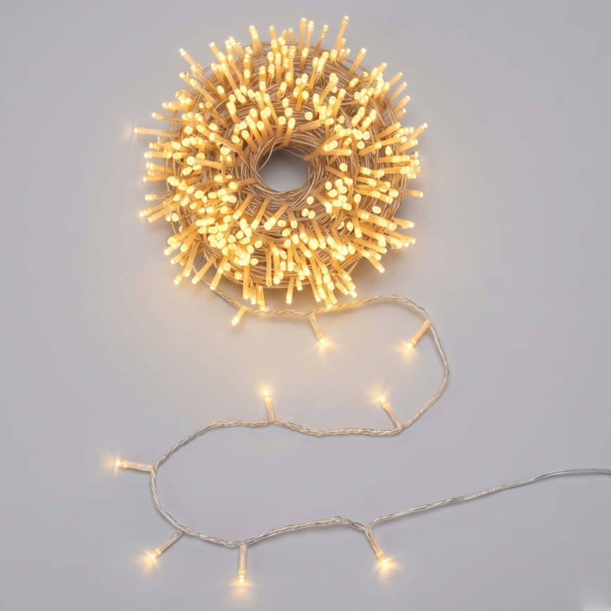 Aigostar - LED Kalėdinė girlianda 50xLED/3xAA 5,3 m šiltai balta