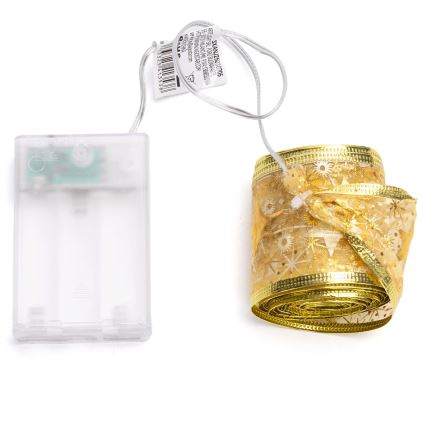 Aigostar - LED Kalėdinė girlianda 50xLED/3xAA 5m šilta balta auksinė