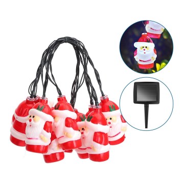Aigostar - LED Kalėdinė saulės girlianda 10xLED/3,8 m IP44 šaltai balta 400 mAh