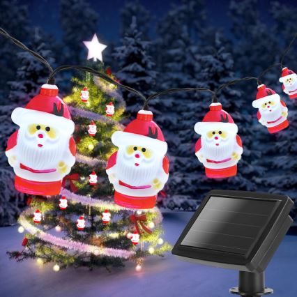 Aigostar - LED Kalėdinė saulės grandinė 10xLED/3,8 m IP44 šalta balta 400 mAh