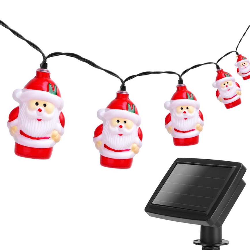 Aigostar - LED Kalėdinė saulės grandinė 10xLED/3,8 m IP44 šalta balta 400 mAh
