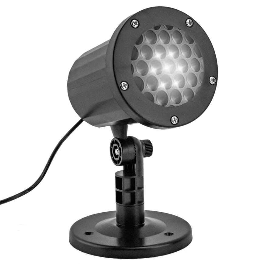 Aigostar - LED kalėdinis lauko snaigių projektorius LED/5W/230V IP44 šaltai balta