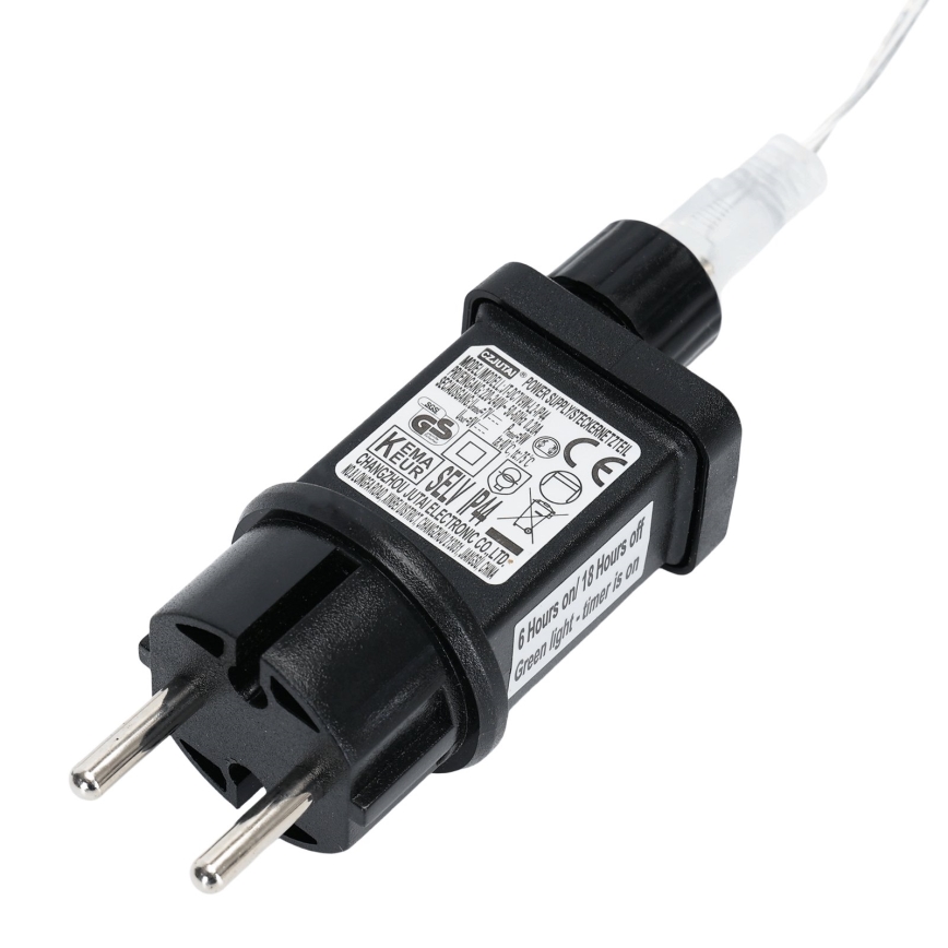 Aigostar - LED Kalėdinis snaigių projektorius LED/5W/230V šalta balta juodas/baltas
