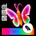 Aigostar - LED lauko dekoracija 162xLED 42 cm IP44 drugelis/įvairiaspalvis