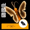 Aigostar - LED lauko dekoracija 246xLED/9W/230V 42 cm IP44 drugelis/daugiaspalvis