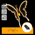 Aigostar - LED lauko dekoracija 558xLED 90 cm IP44 drugelis/šiltai balta