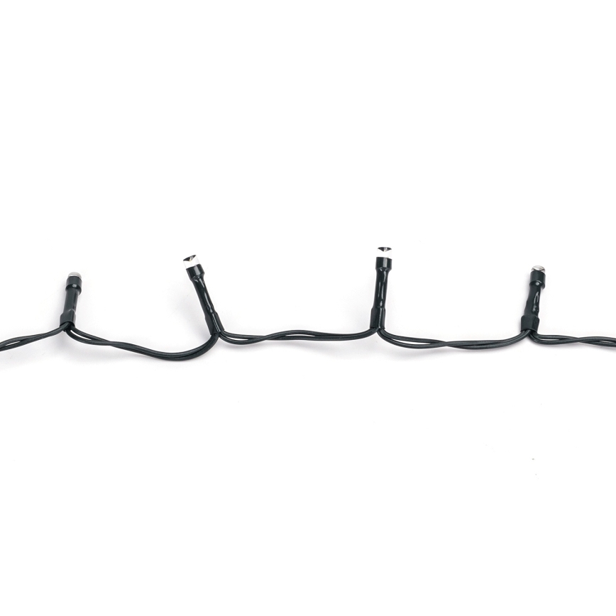 Aigostar - lauko LED girlianda, 100 LED, 8 funkcijų, 3xAA, 5,3 m, IP44, šaltai balta