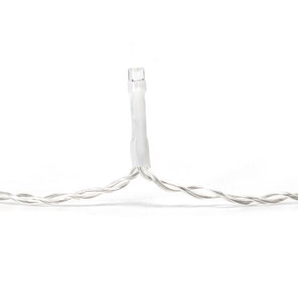Aigostar - LED lauko girlianda 100xLED/8 funkcijų 5x0,4m IP44 šaltai balta