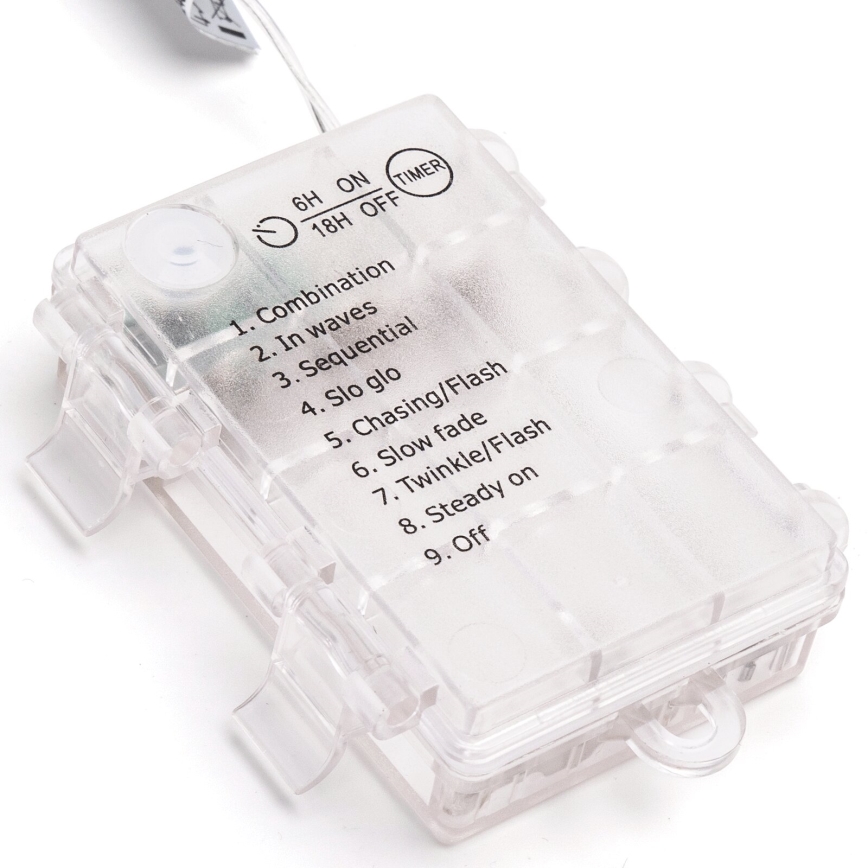 Aigostar - LED lauko girlianda 150xLED/8 funkcijų 15,3m IP44 šaltai balta