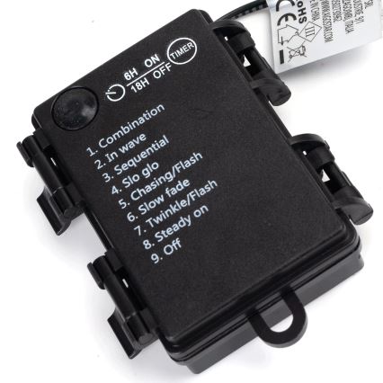 Aigostar -LED lauko girlianda 150xLED/8 funkcijų 3xAA 15,3m IP44 daugiaspalvė