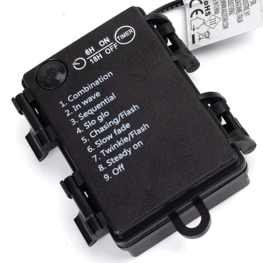 Aigostar -LED lauko girlianda 150xLED/8 funkcijų 3xAA 15,3m IP44 daugiaspalvė