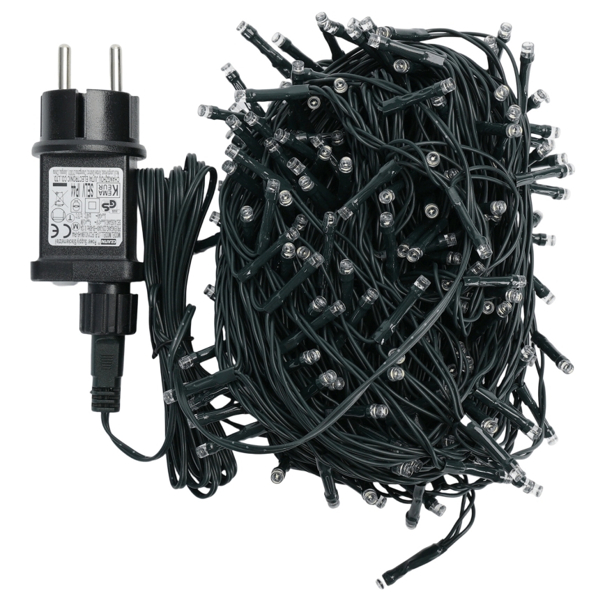 Aigostar - LED lauko girlianda 200 LED/8 režimai 20 m IP44 šaltai balta