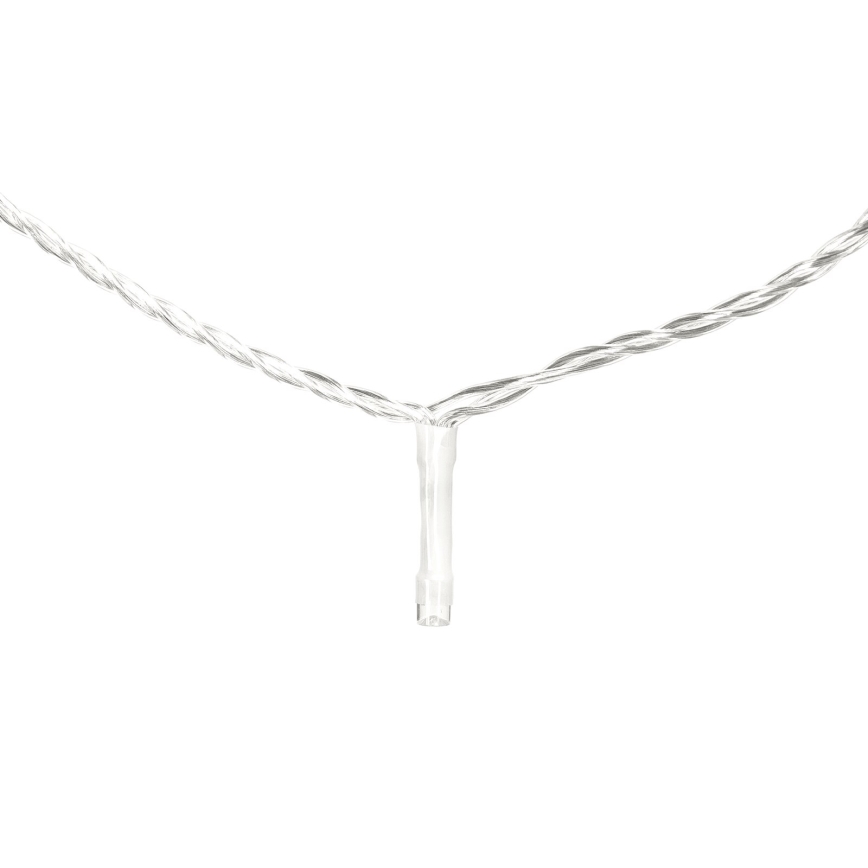 Aigostar - LED lauko girlianda 50xLED/8 funkcijų 8m IP44 šaltai balta