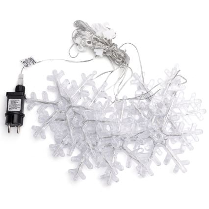 Aigostar - lauko LED girlianda, 84 LED / 8 funkcijų, 1,2×1 m, IP44, šiltai balta, su snaigėmis