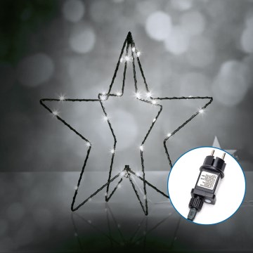 Aigostar - LED Lauko Kalėdinė dekoracija 3,6W/230V žvaigždė 30cm IP44 šalta balta