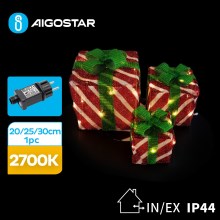 Aigostar- LED Lauko Kalėdinė dekoracija 3,6W/31/230V 2700K 20/25/30cm IP44 dovanos