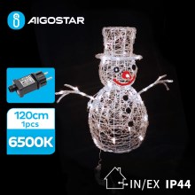 Aigostar - LED Lauko Kalėdinė dekoracija 3,6W/31/230V 6500K 120cm IP44 Sniego senis