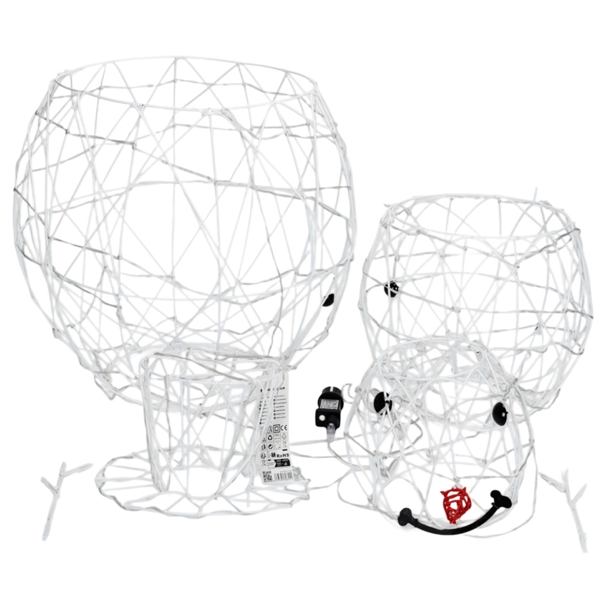 Aigostar - LED Lauko Kalėdinė dekoracija 3,6W/31/230V 6500K 120cm IP44 Sniego senis