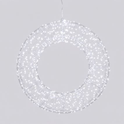 Aigostar - LED lauko kalėdinė dekoracija 540xLED/6W/230V IP44 šaltai balta 45 cm žiedas