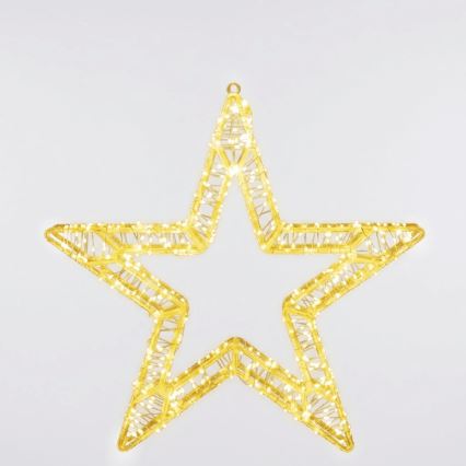 Aigostar - LED Lauko kalėdinė dekoracija 540xLED/6W/230V IP44 šiltai balta 45cm žvaigždė