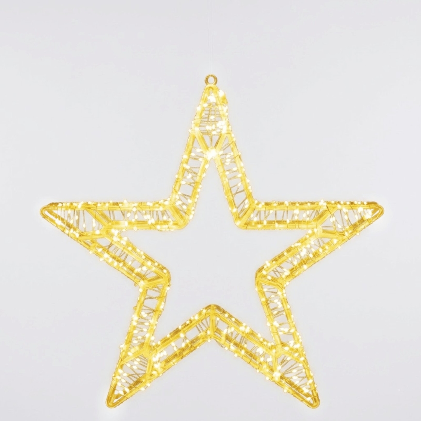 Aigostar - LED Lauko kalėdinė dekoracija 540xLED/6W/230V IP44 šiltai balta 45cm žvaigždė