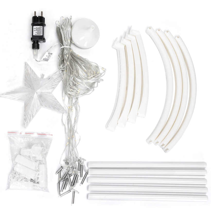 Aigostar - LED lauko kalėdinė dekoracija LED/3,6W/230V 180 cm IP44 šaltai balta