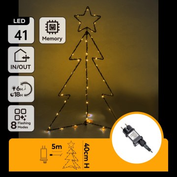 Aigostar - LED lauko kalėdinė dekoracija LED/3,6W/230V 40 cm IP44 šiltai balta