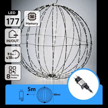 Aigostar - LED Lauko kalėdinė dekoracija LED/3,6W/230V 60 cm IP44 šaltai balta